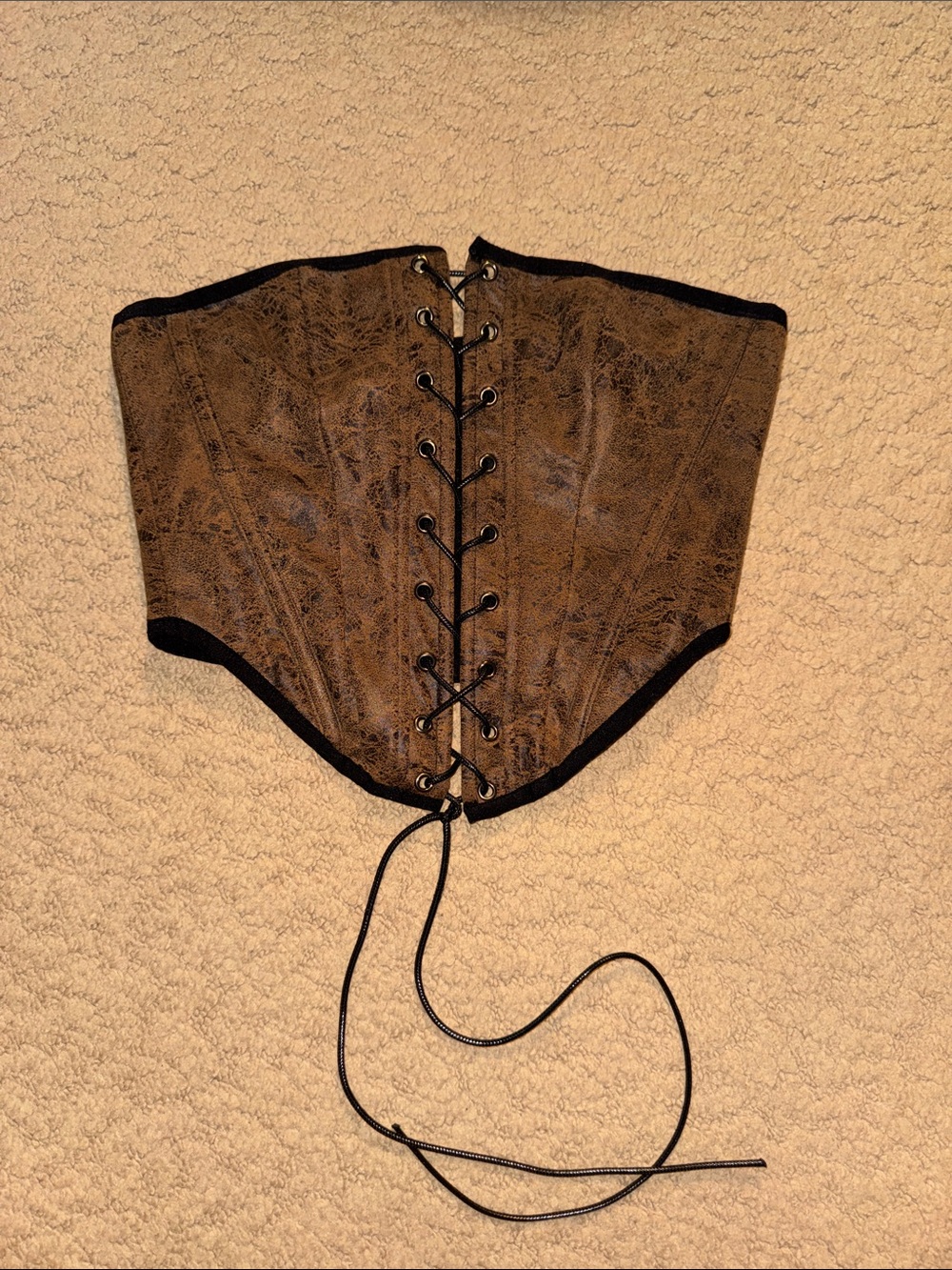 NWOT Windsor Brown Lace-Up Corset